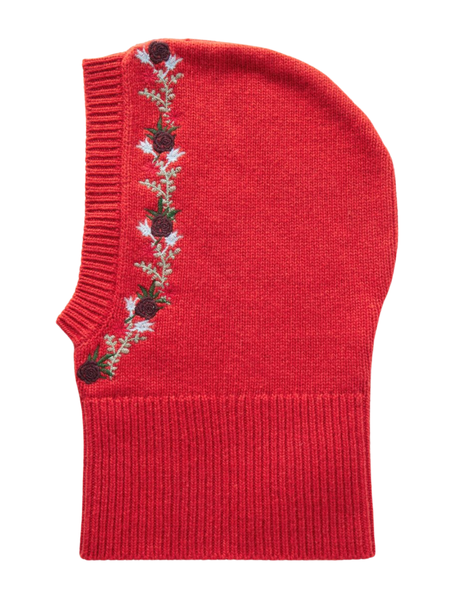 Markarian embroidered wool-blend balaclava