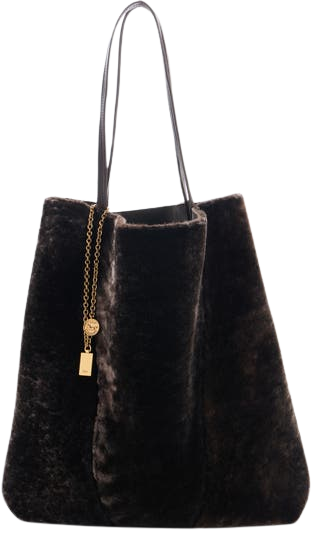 Large Spin Genuine Shearling Tote