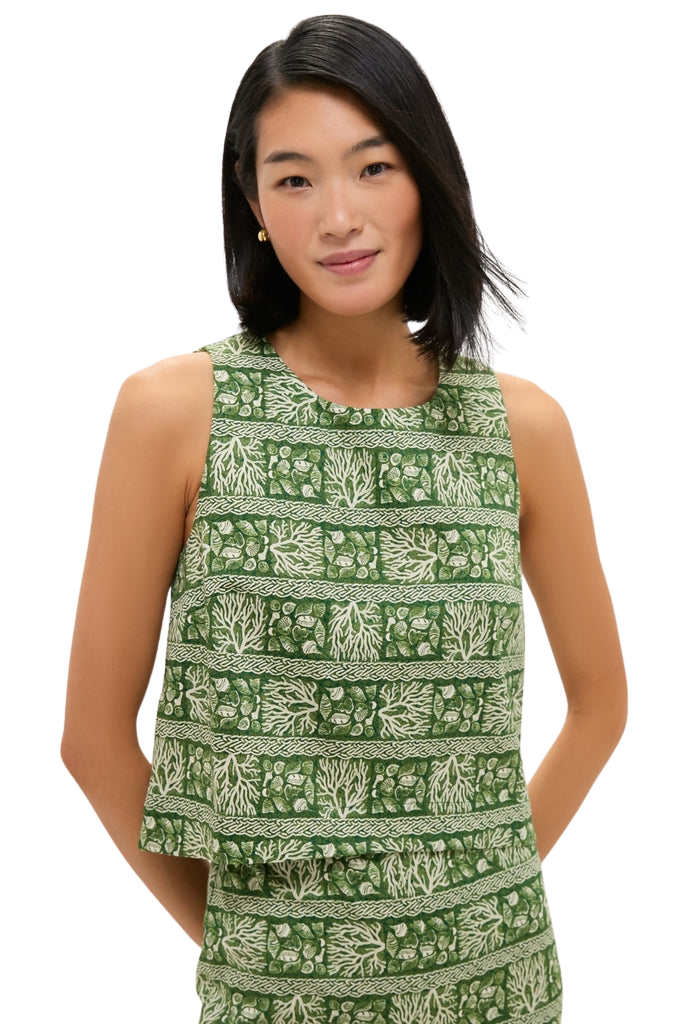 Cowrie Block Print Keating Top