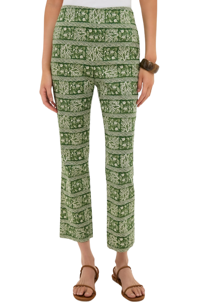 Cowrie Block Print Ashford Pants