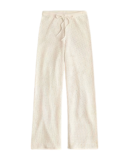 Crochet beach pant in cotton
