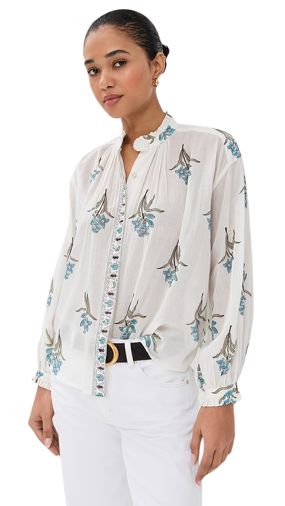 Poet Sky Mist Flower Blouse