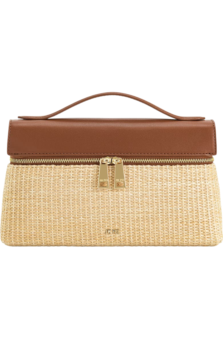 Thea Woven Top Carry Handle Crossbody Bag