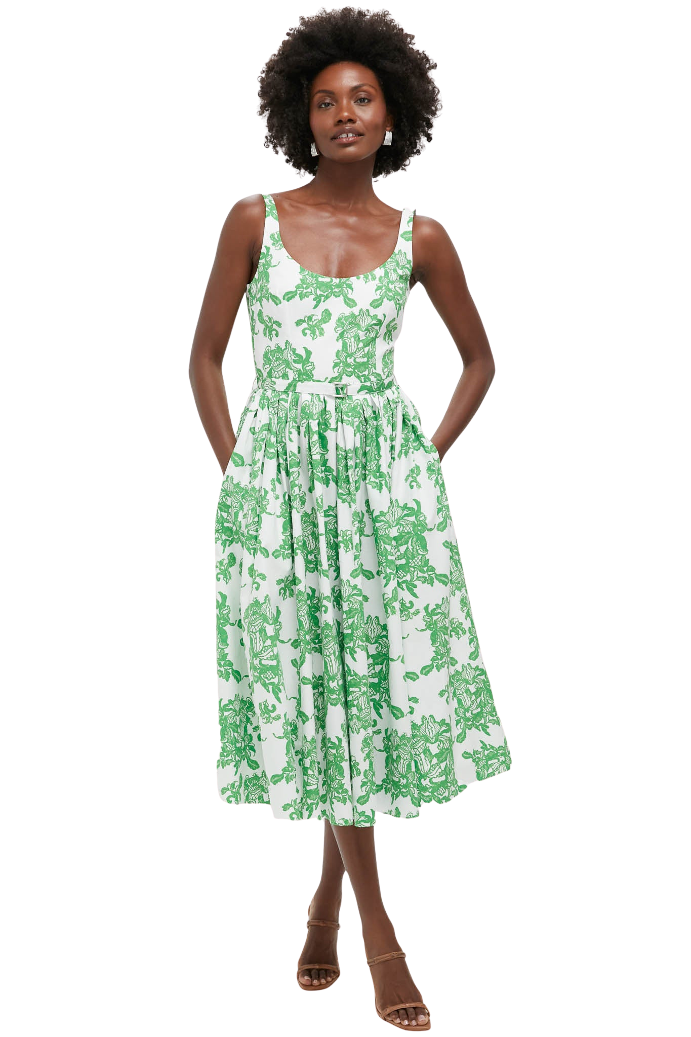 Guipure Floral Eglantine Midi Dress