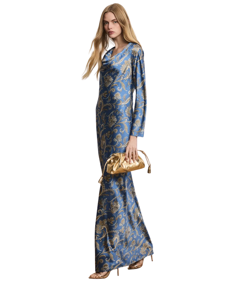 Ember Silk-Blend Maxi Dress