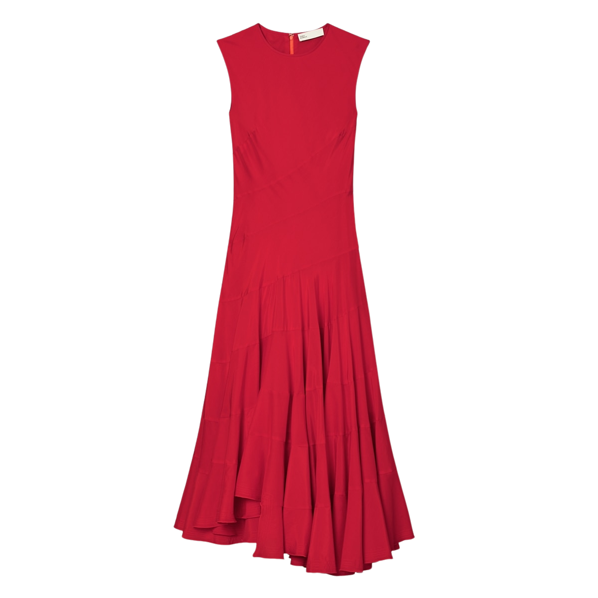 FLARED COTTON SILK DRESS