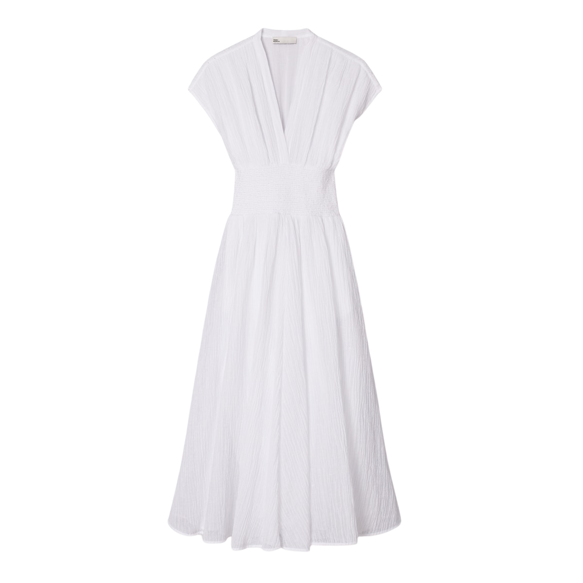 V-NECK LINEN DRESS