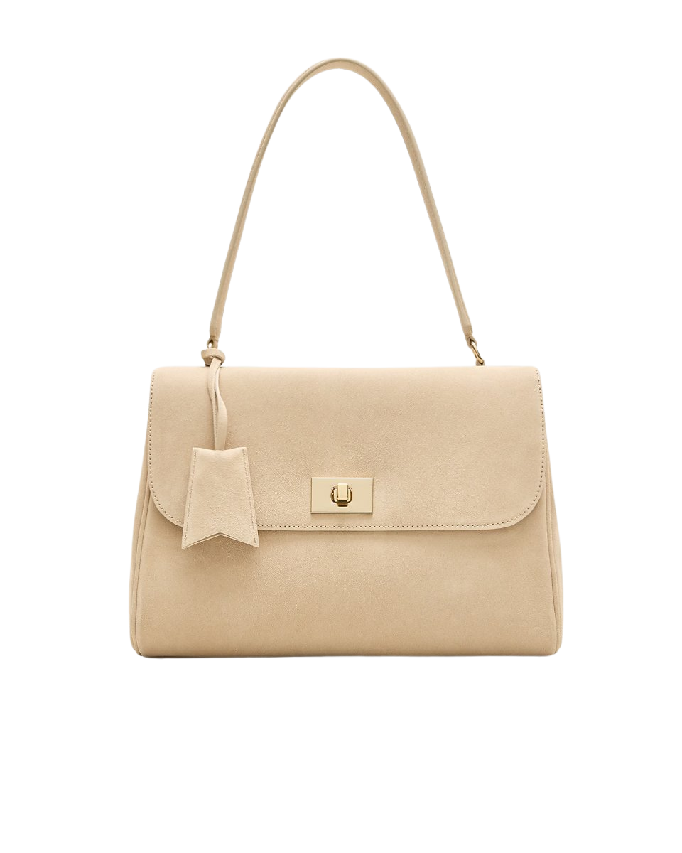 Evie shoulder bag in suede