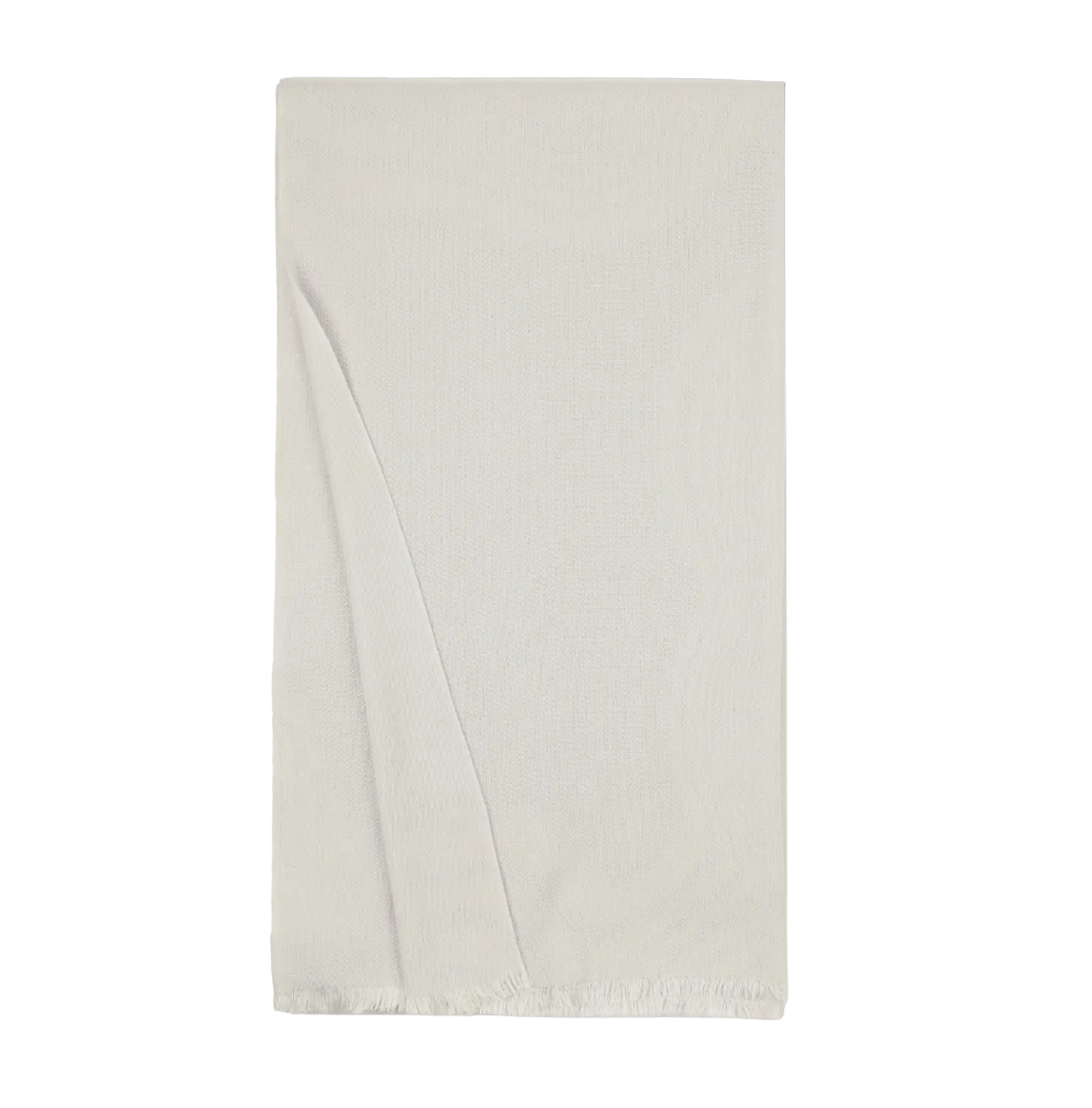 Featherweight Cashmere Silk Frayed Edge Scarf
