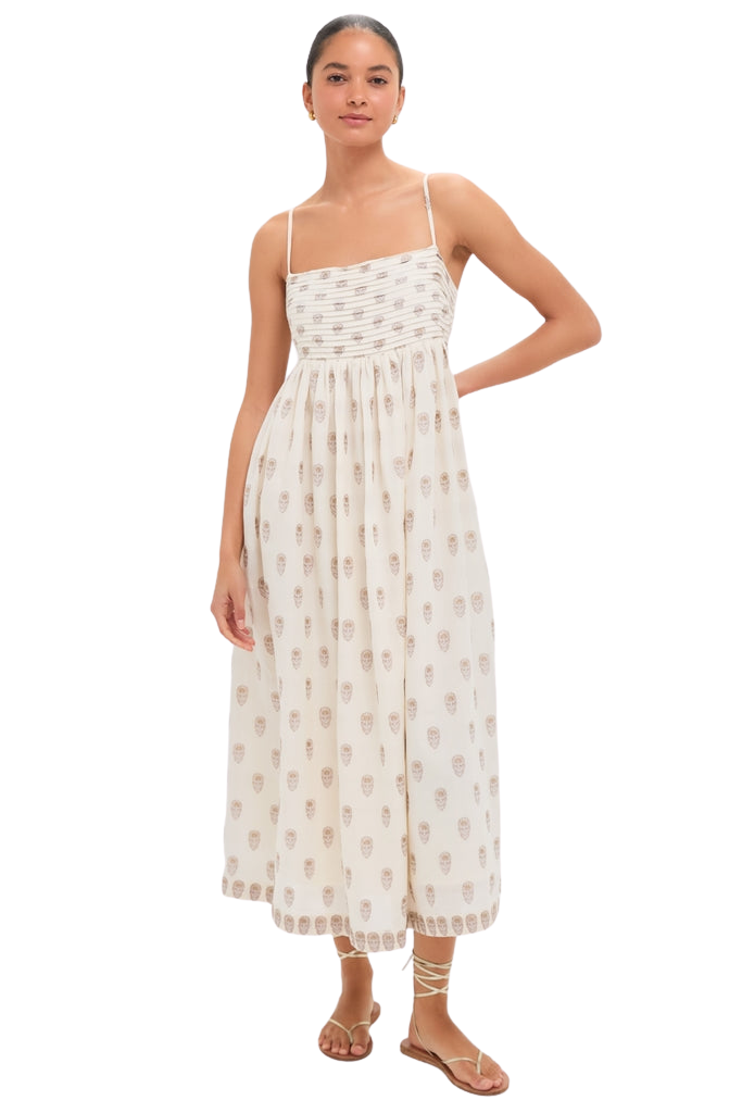 Orchid Echo Cotton Jacquard Betsy Dress