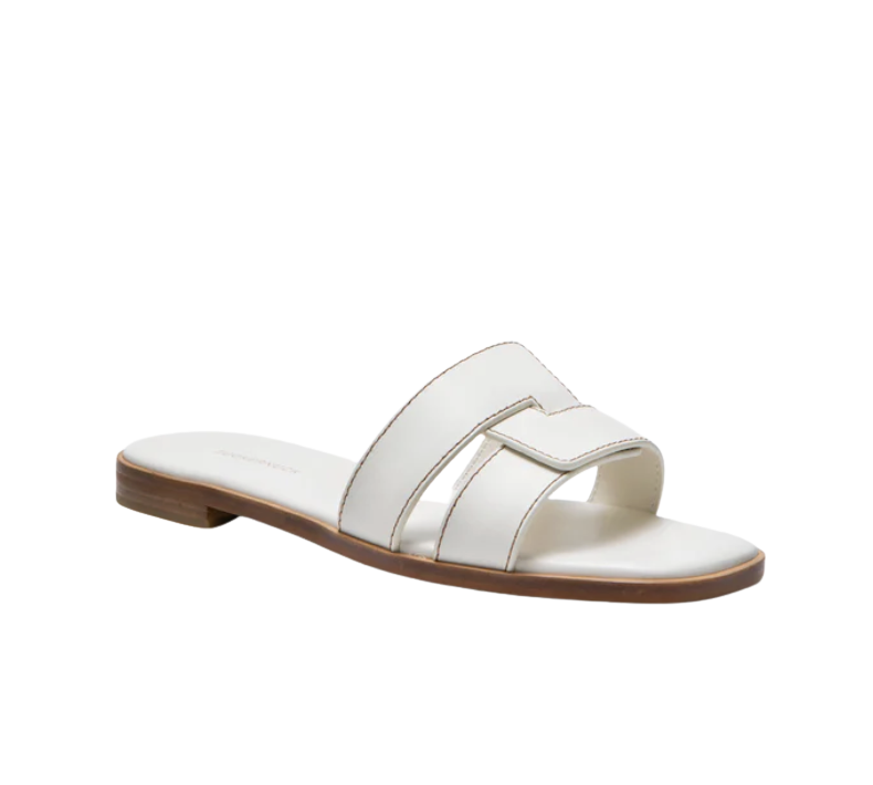 White Leather Muse Sandals