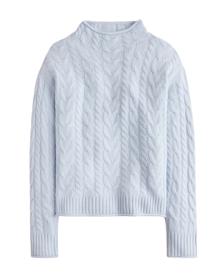Cashmere cable-knit 2025 Rollneck™ sweater