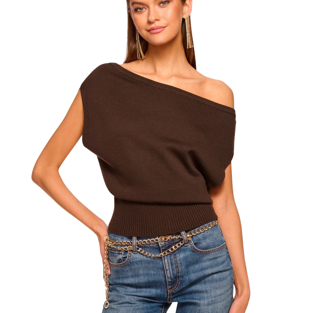 Chet Merino Off-The-Shoulder Sweater