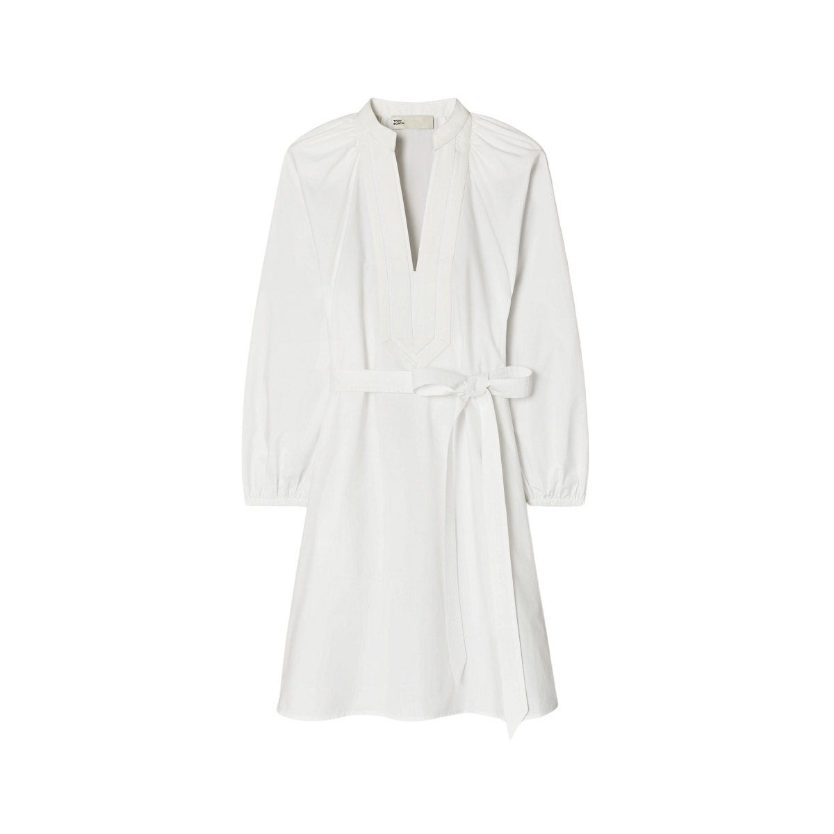 BALLOON SLEEVE COTTON TUNIC DRESS