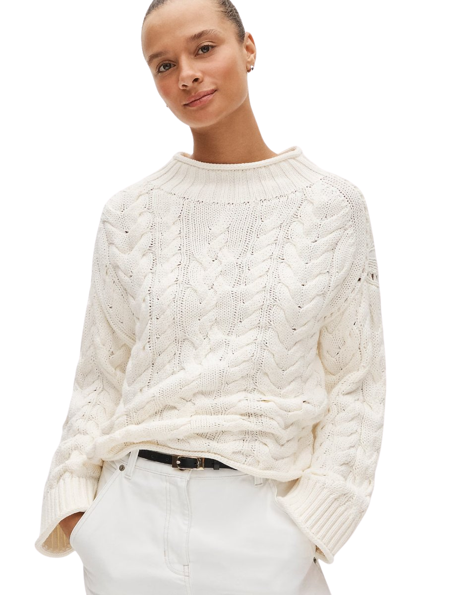 2025 Rollneck™ cable-knit sweater