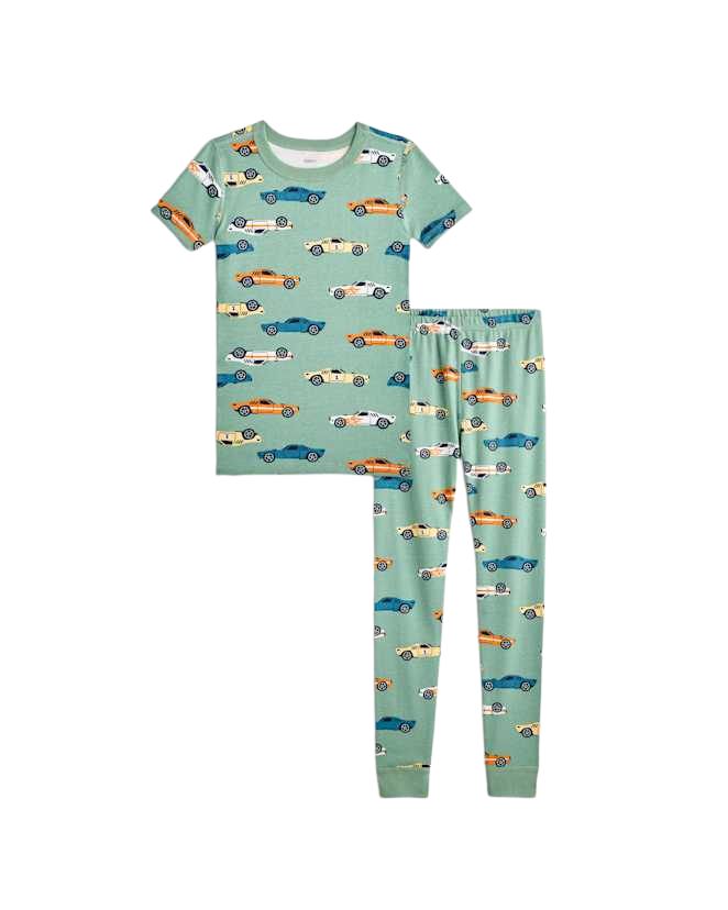 100% Organic Cotton Long Sleeve and Pant Pajama Set