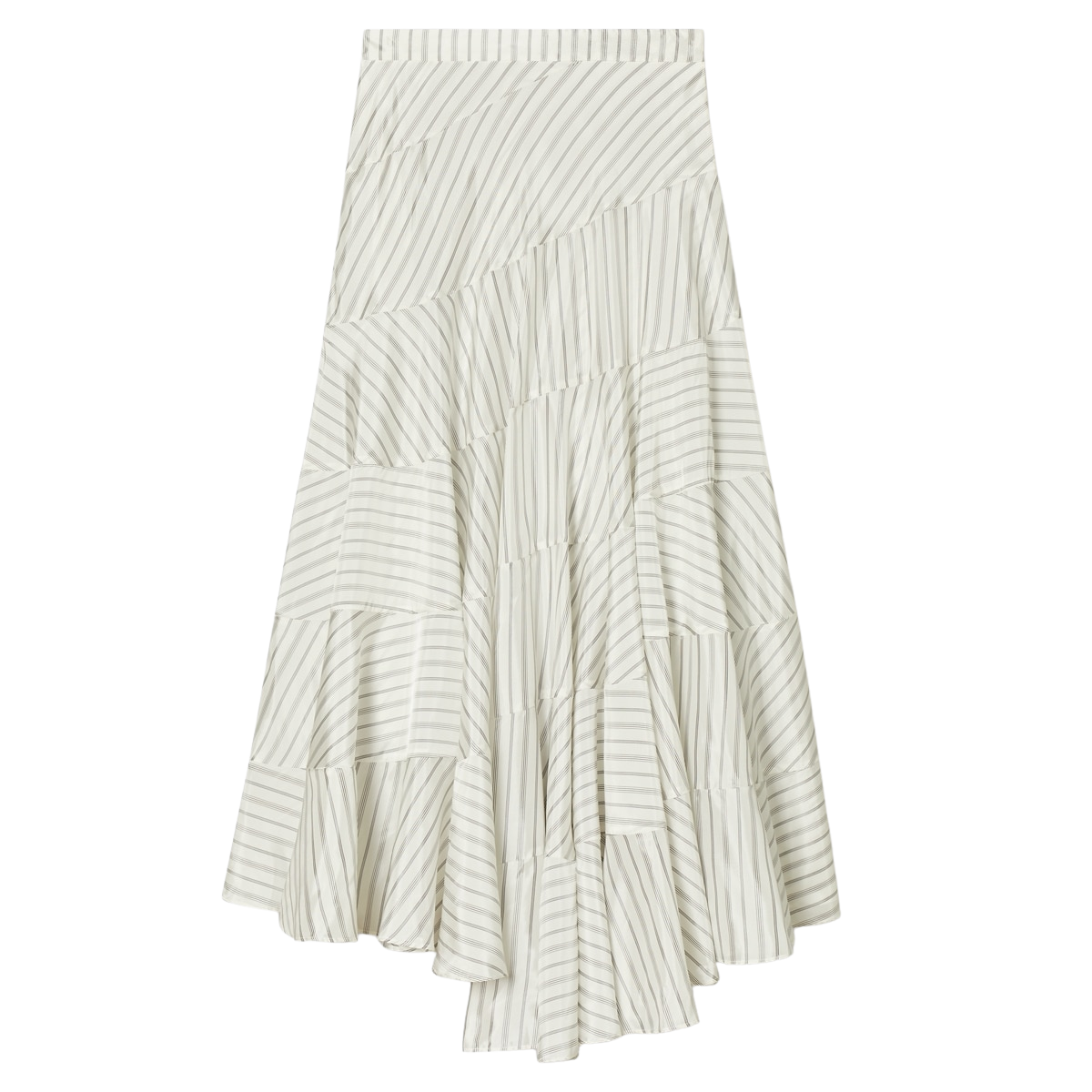 ASYMMETRICAL VISCOSE SKIRT