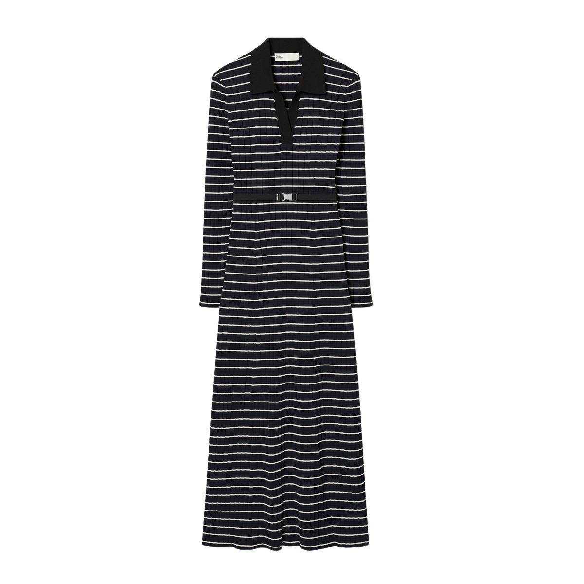 COTTON KNIT POLO DRESS
