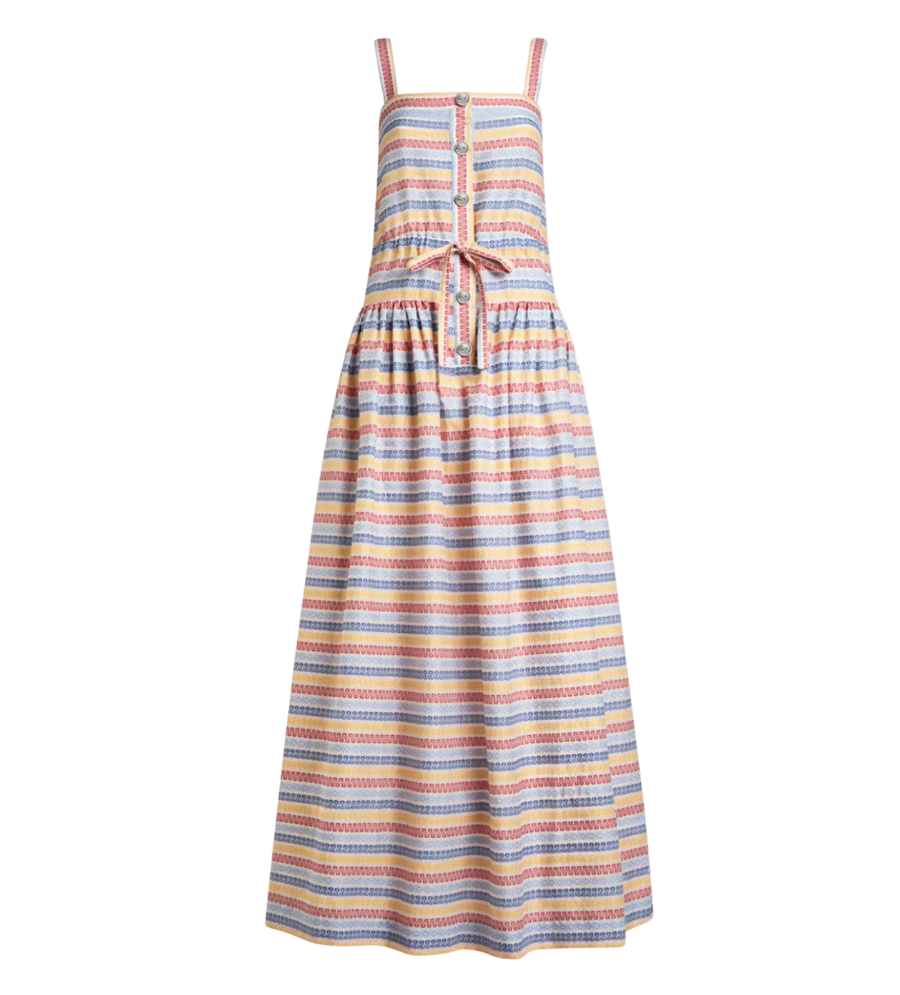 LONG STRIPED JACQUARD DRESS