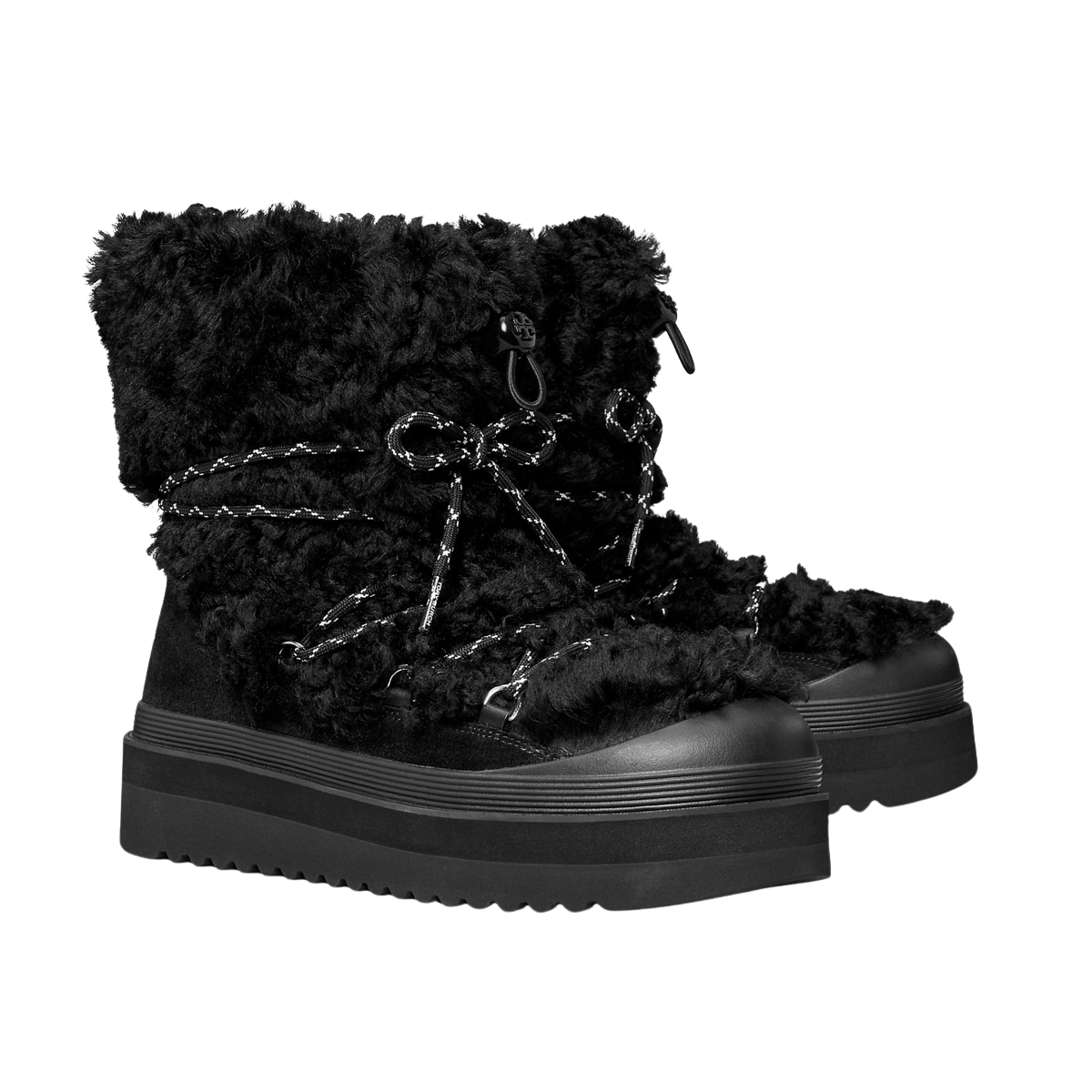 MELLOW SHEARLING LACE-UP BOOT