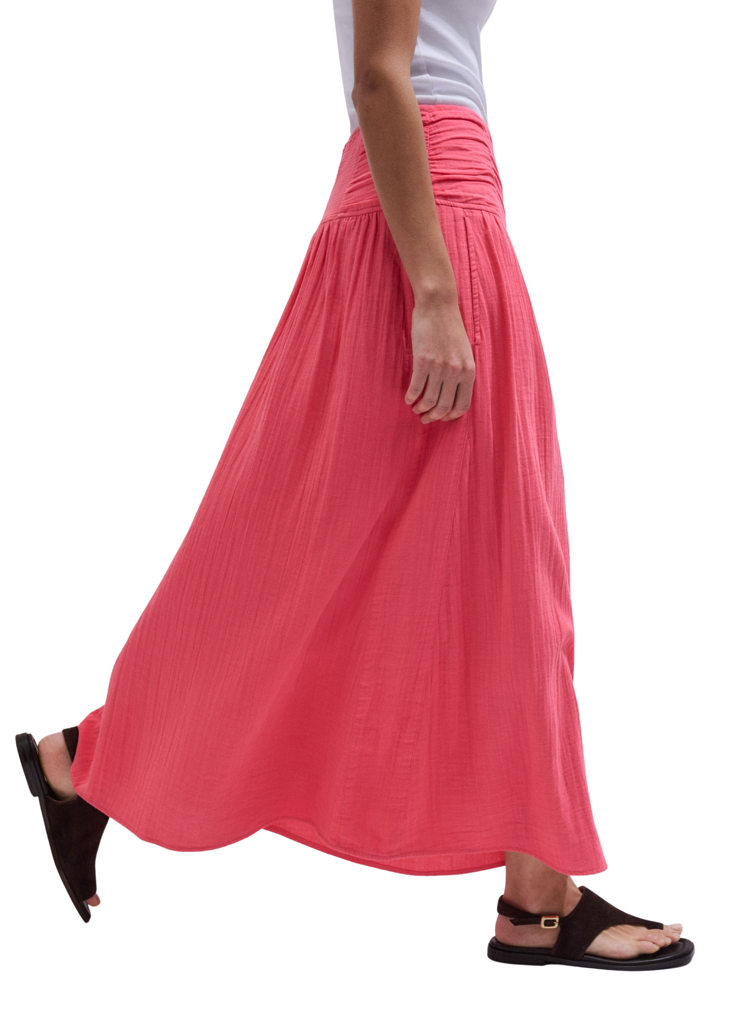 Relaxed Maxi Skirt Cotton Cheesecloth