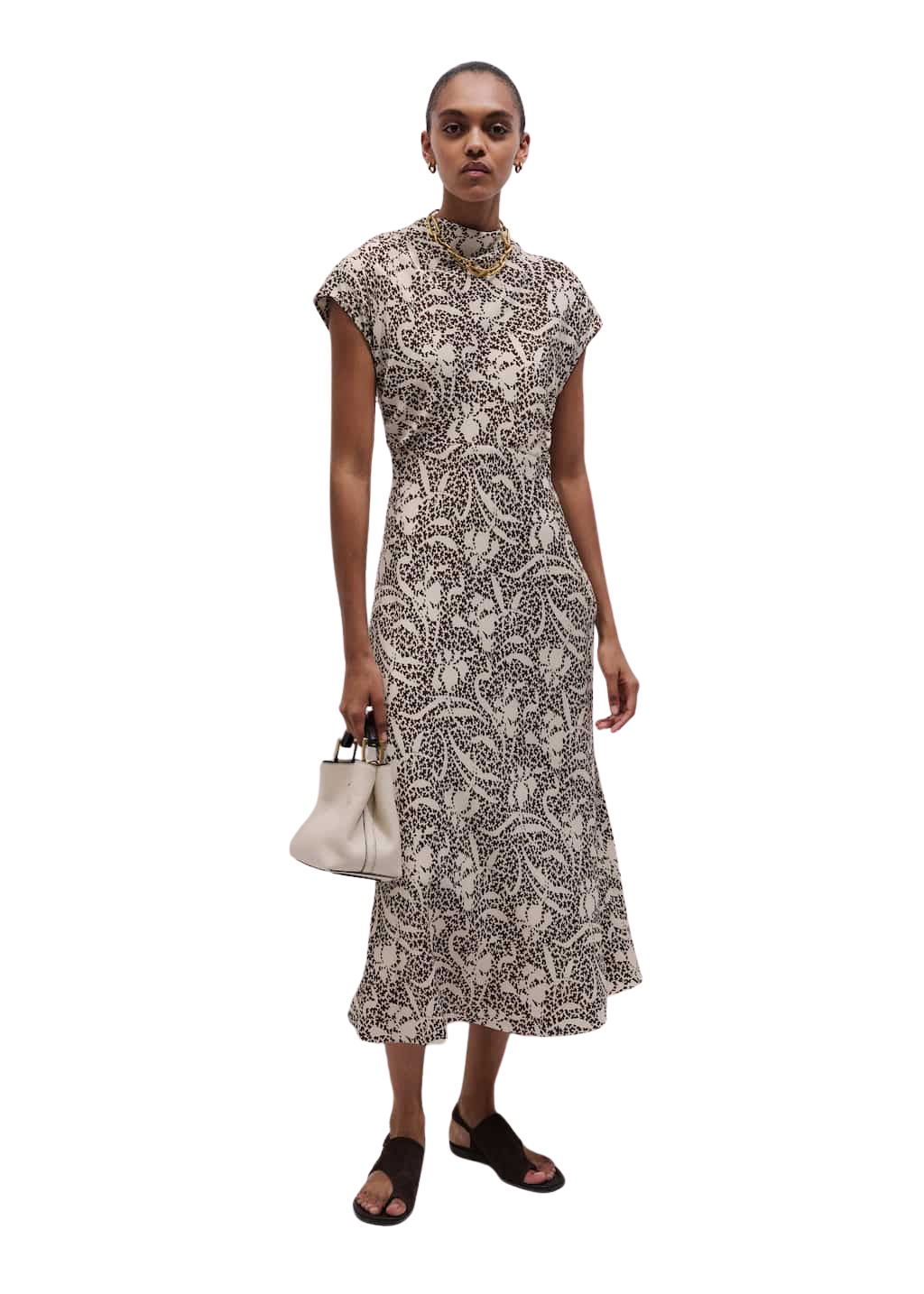 Bias Cut Maxi Dress Fluid Satin