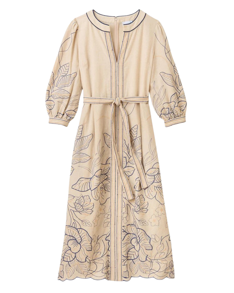 Sandy Dress in Natural Linen