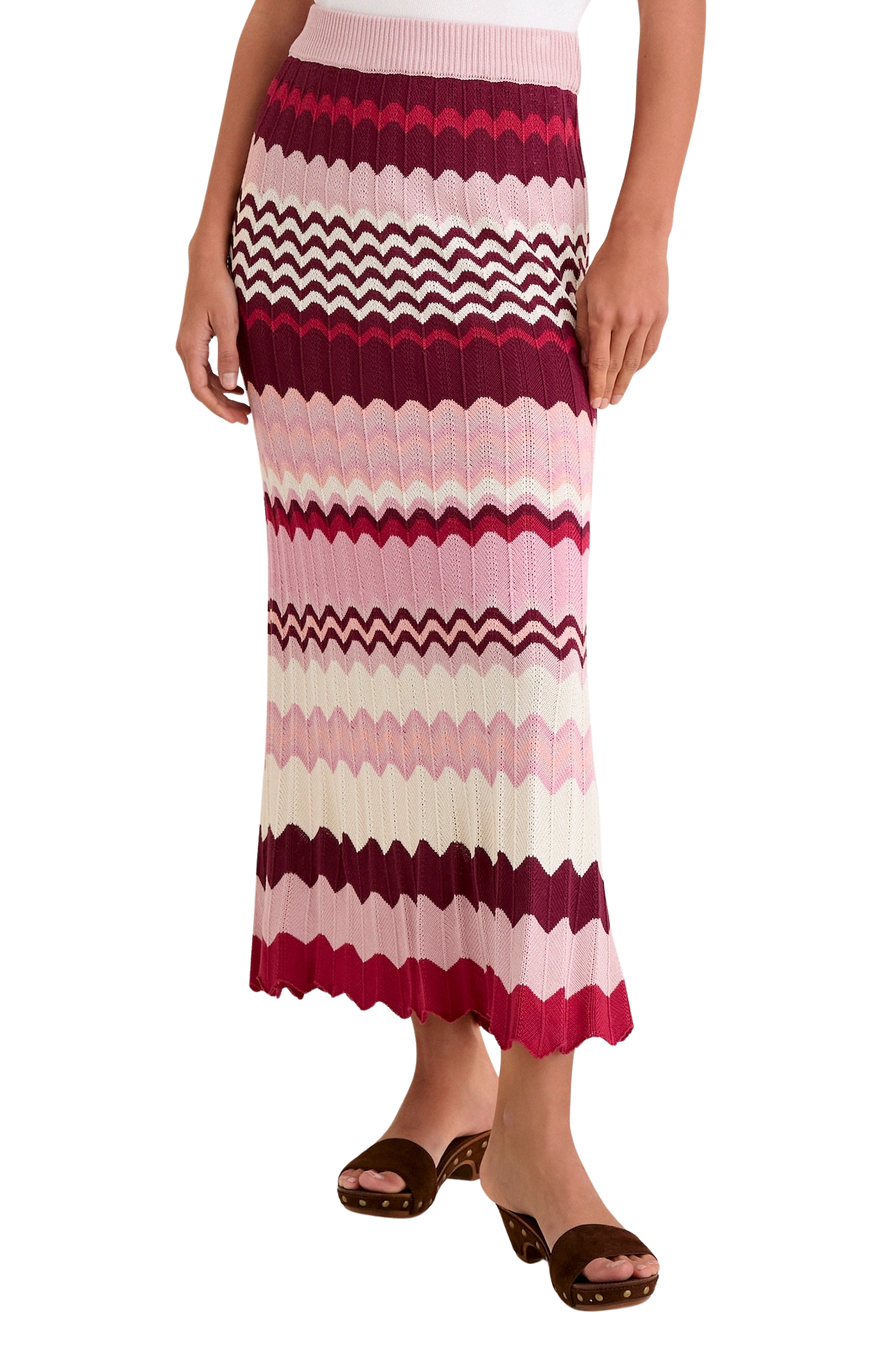 La Vie En Rose Stripe Sylvie Skirt