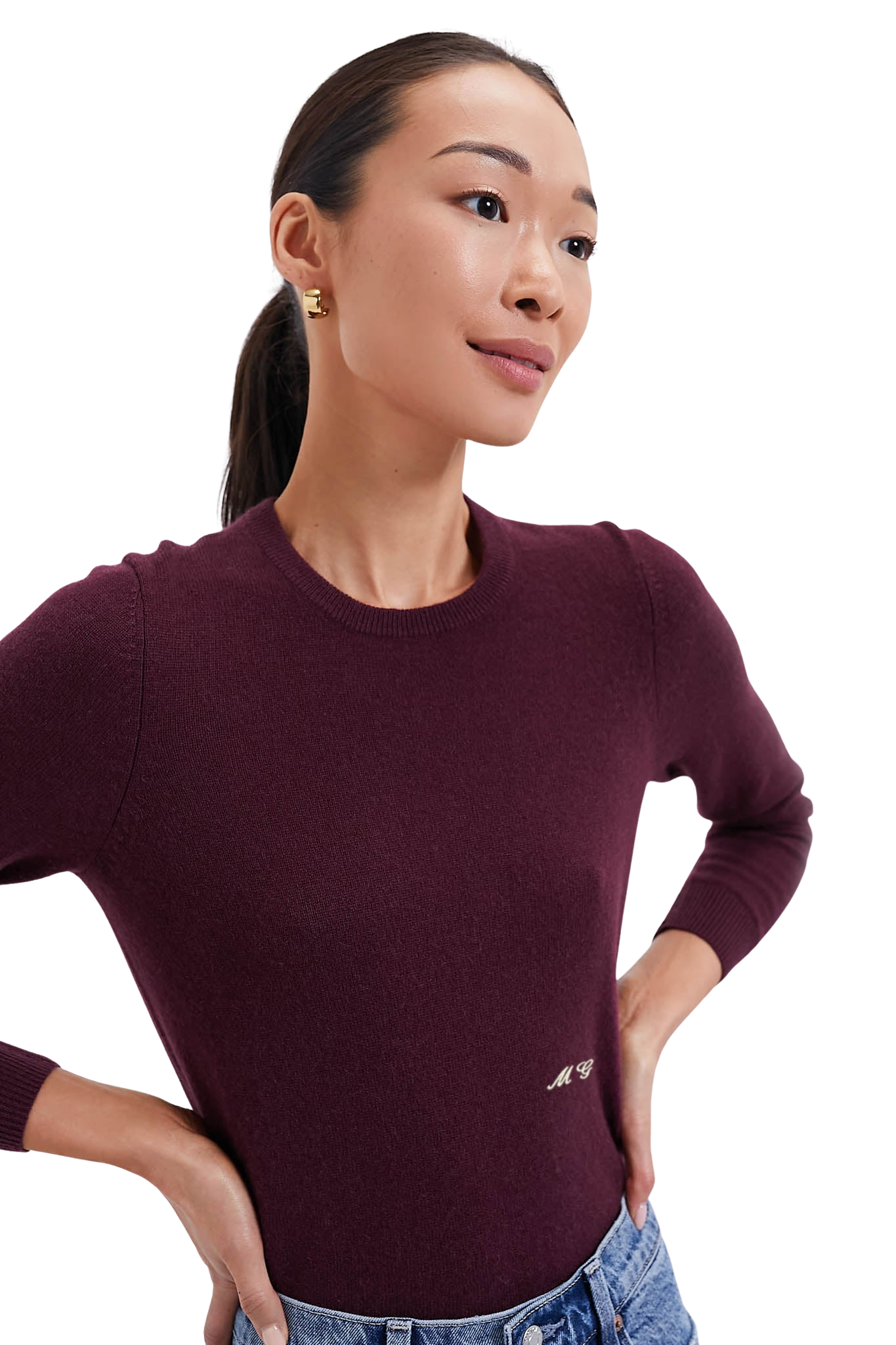 Winetasting Cashmere Crewneck Sweater