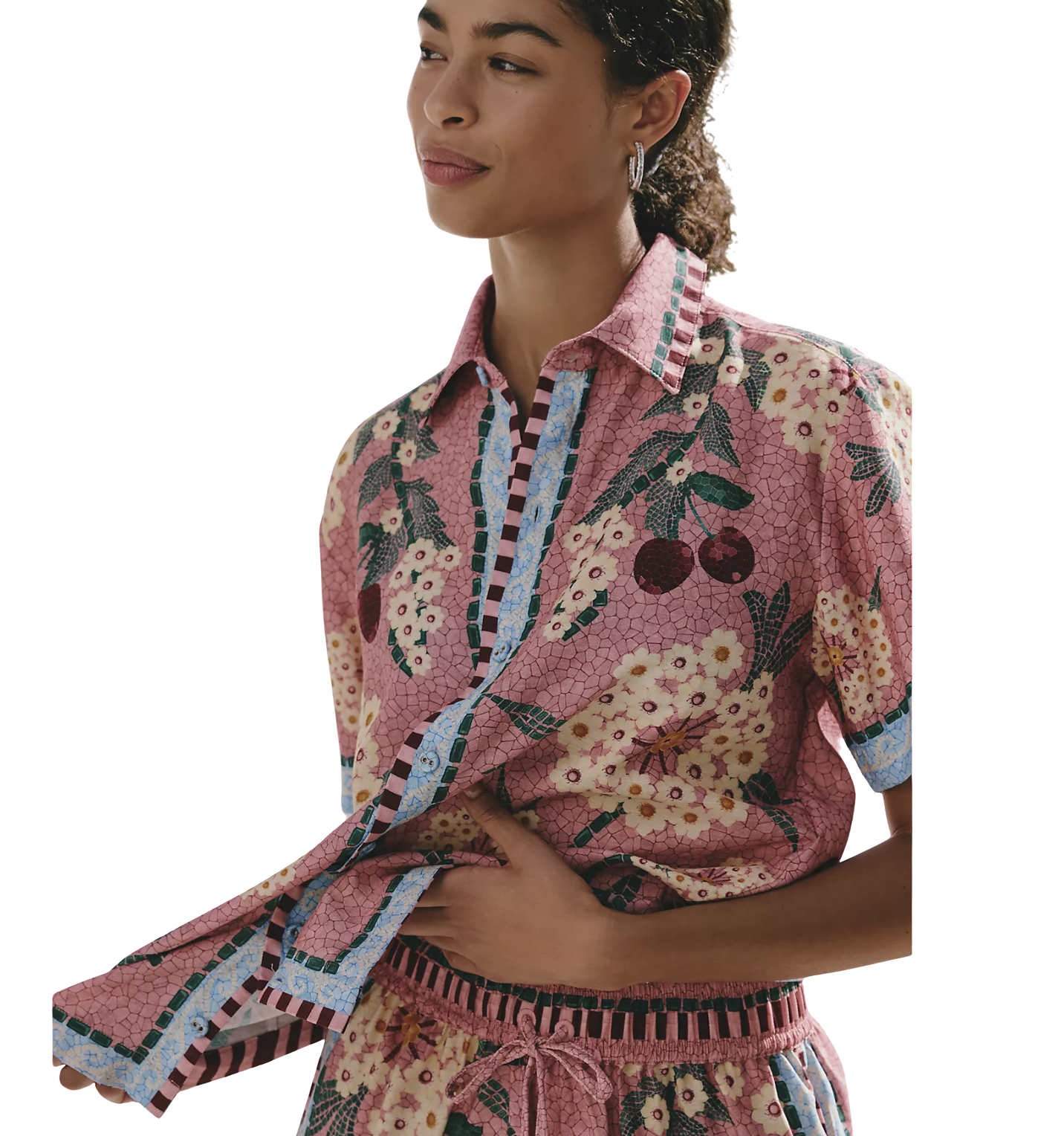 Agua Bendita x Anthropologie Ali Buttondown Top