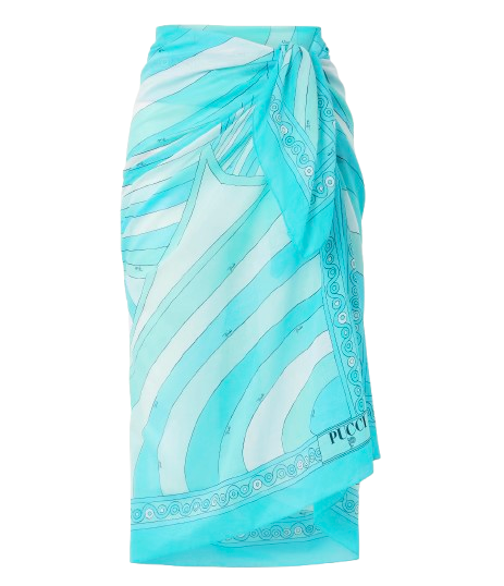 Printed cotton-voile pareo