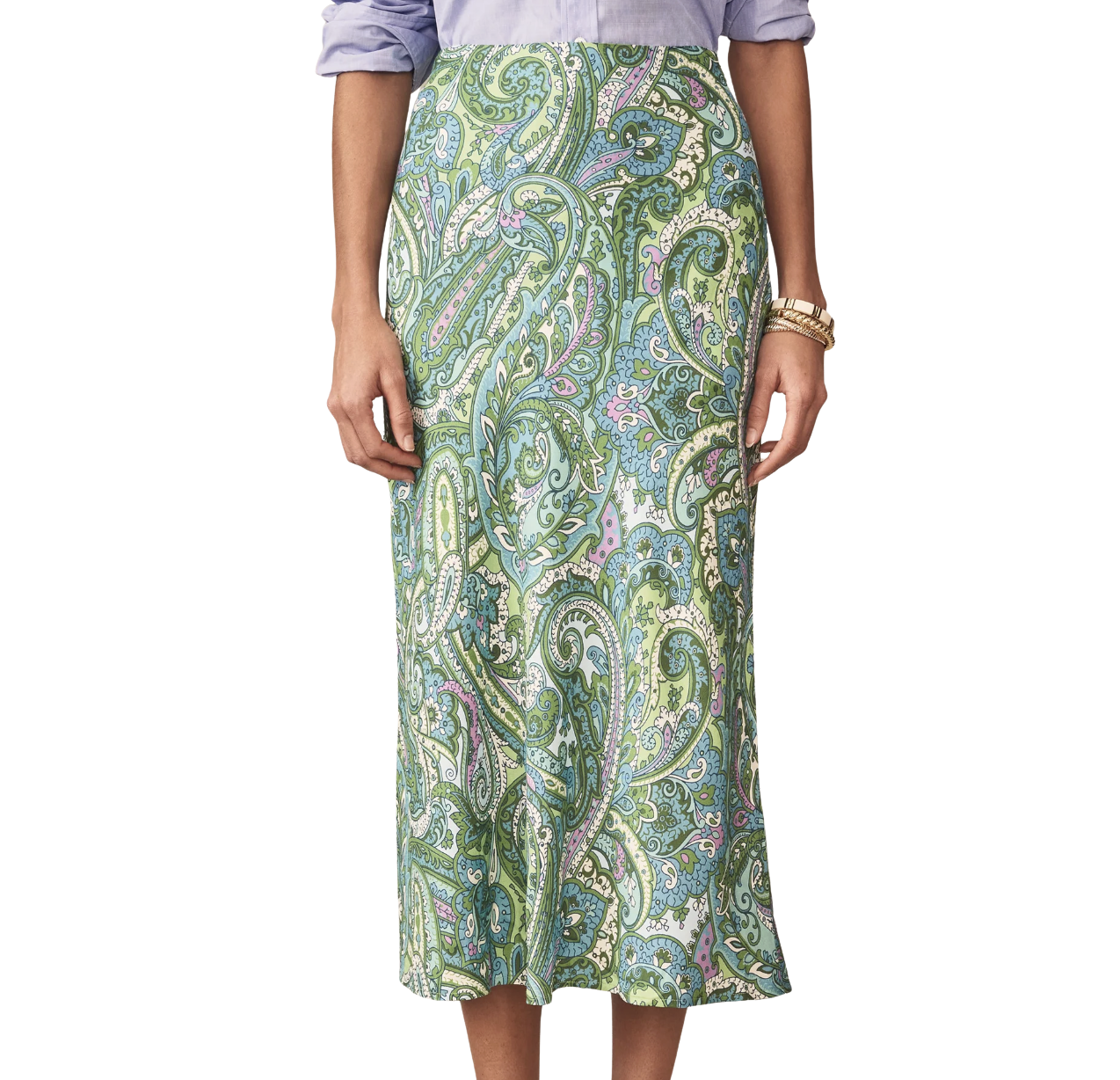 Adelyn Skirt in Paisley Reverie Bias
