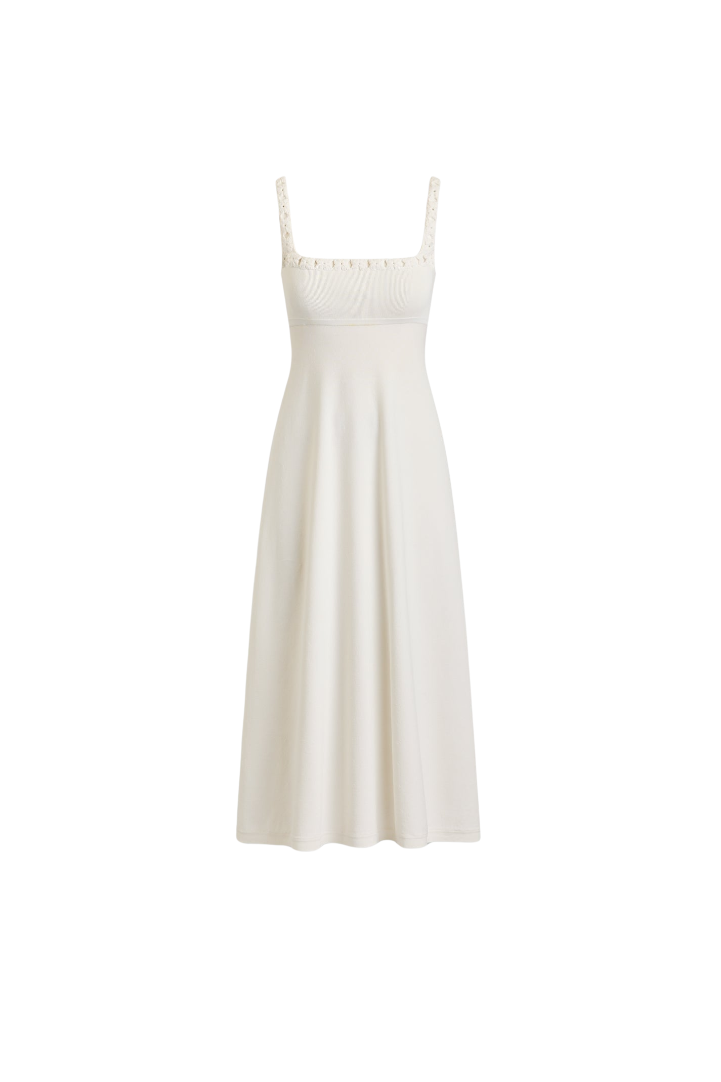 Crepe Knit Daisy Neck Dress