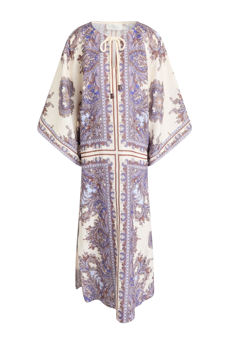 ZIMMERMANN Paisley-print linen kaftan