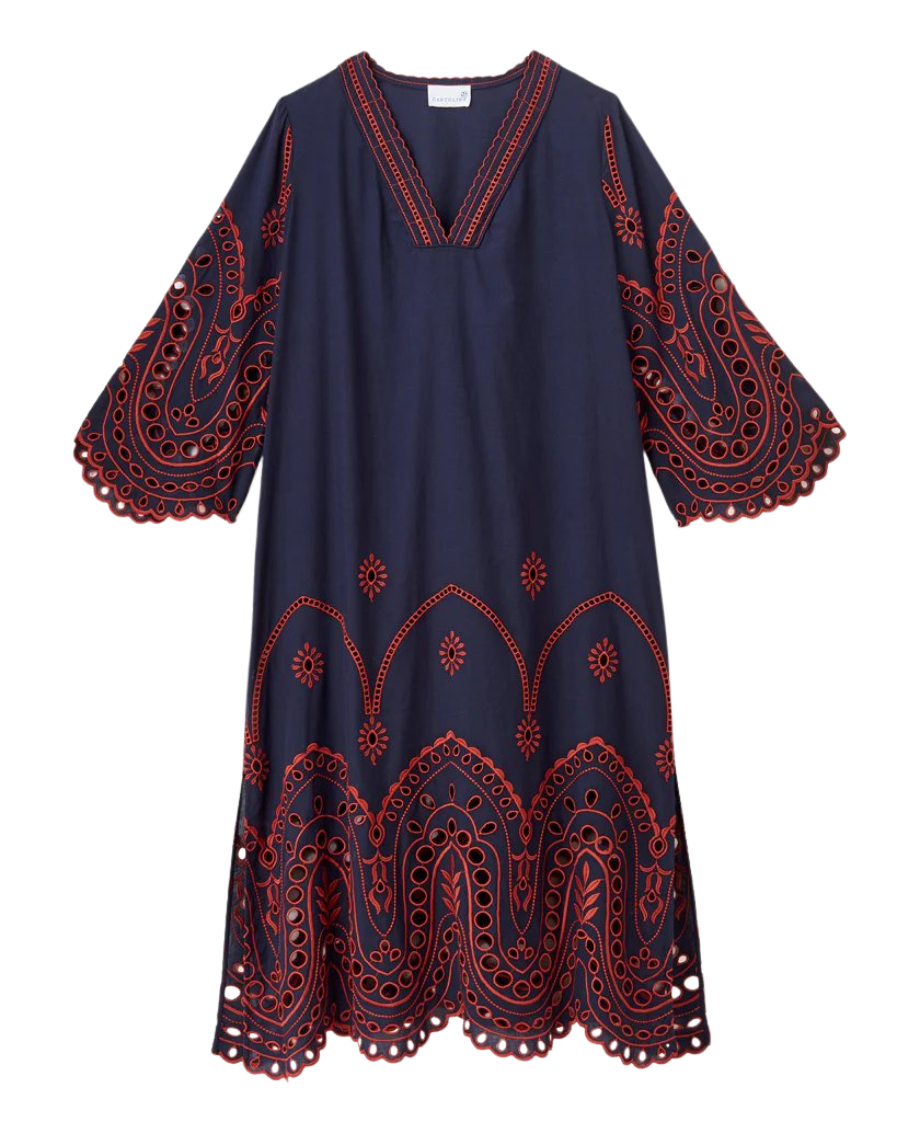 Blanca Caftan in Midnight Blue