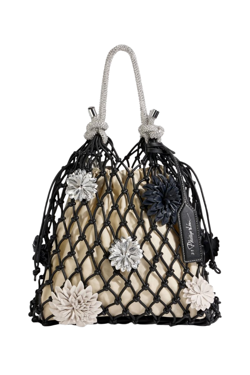 3.1 PHILLIP LIM Macramé Mini Sac embellished leather tote