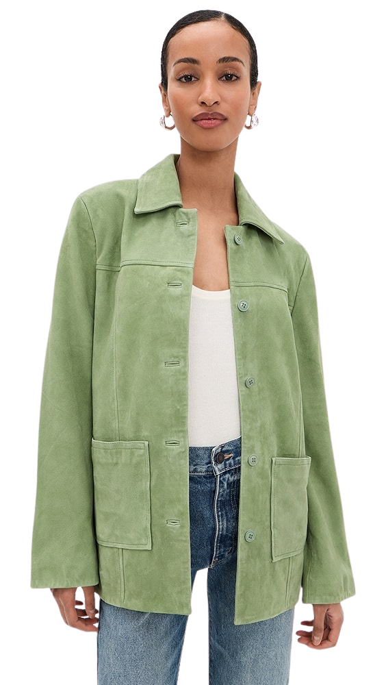 Veda Lincoln Suede Shirt Jacket