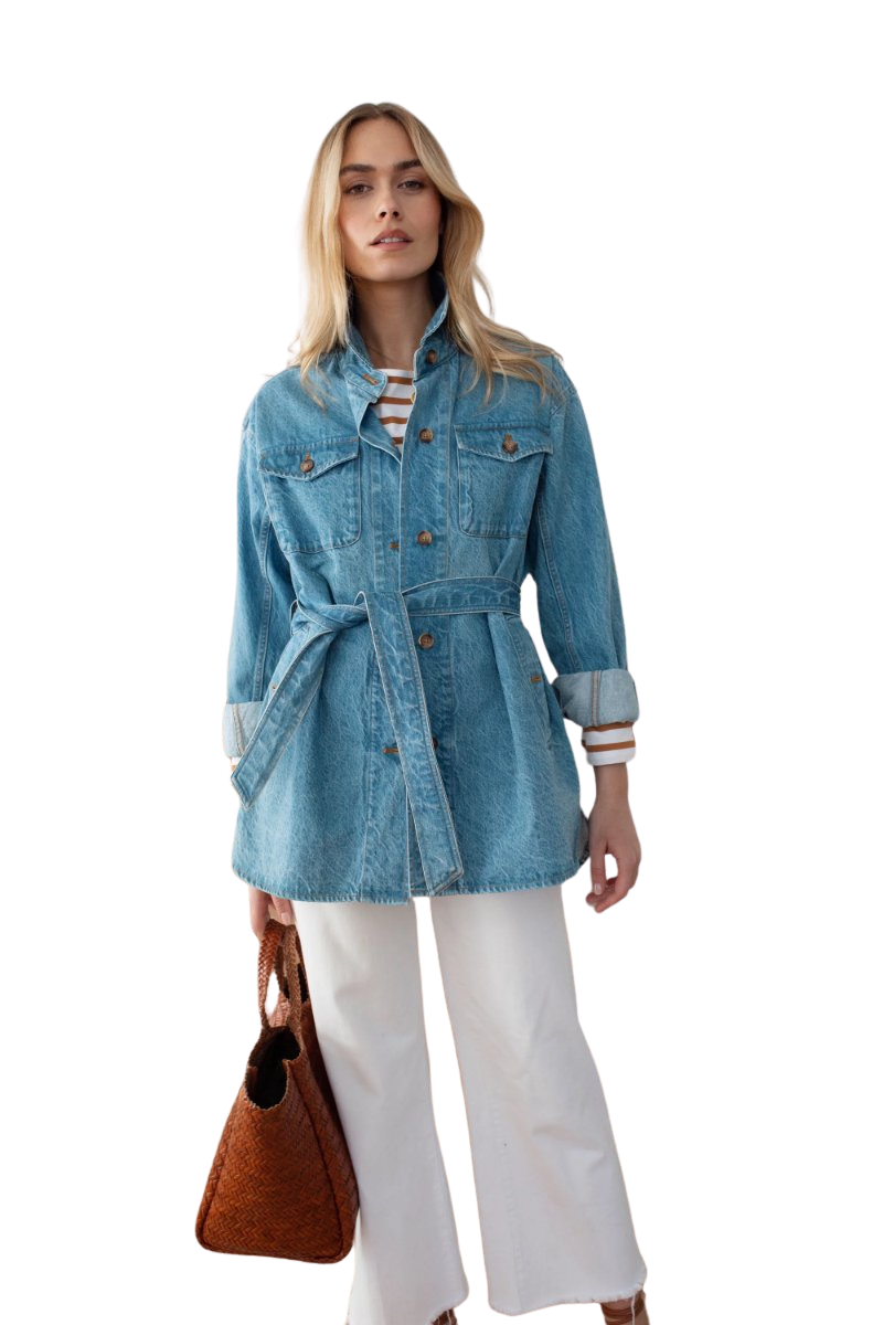 Denim Utility Jacket - Vintage Wash