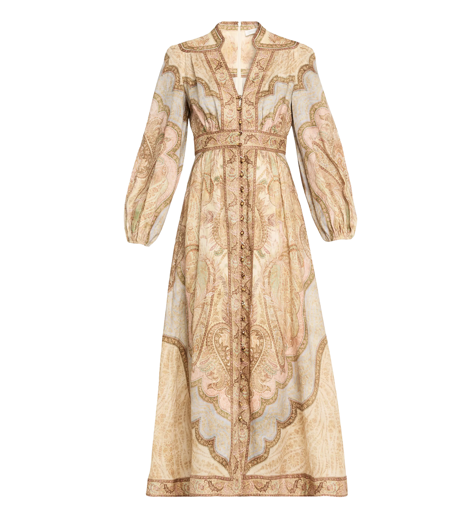 Zimmermann Wanderlust Plunge Midi Dress