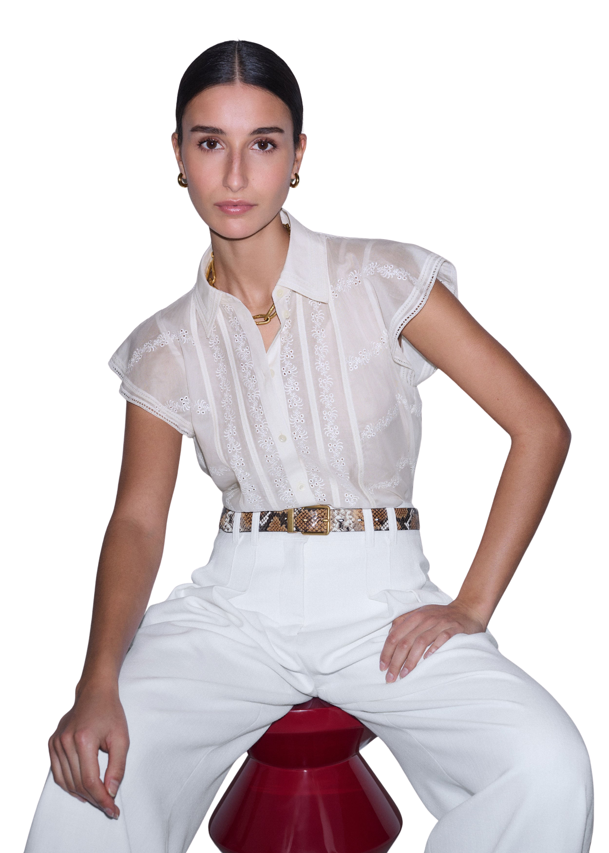 Collared Swing Blouse Cotton + Silk