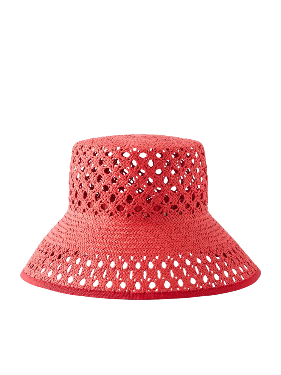 Raffia bucket hat