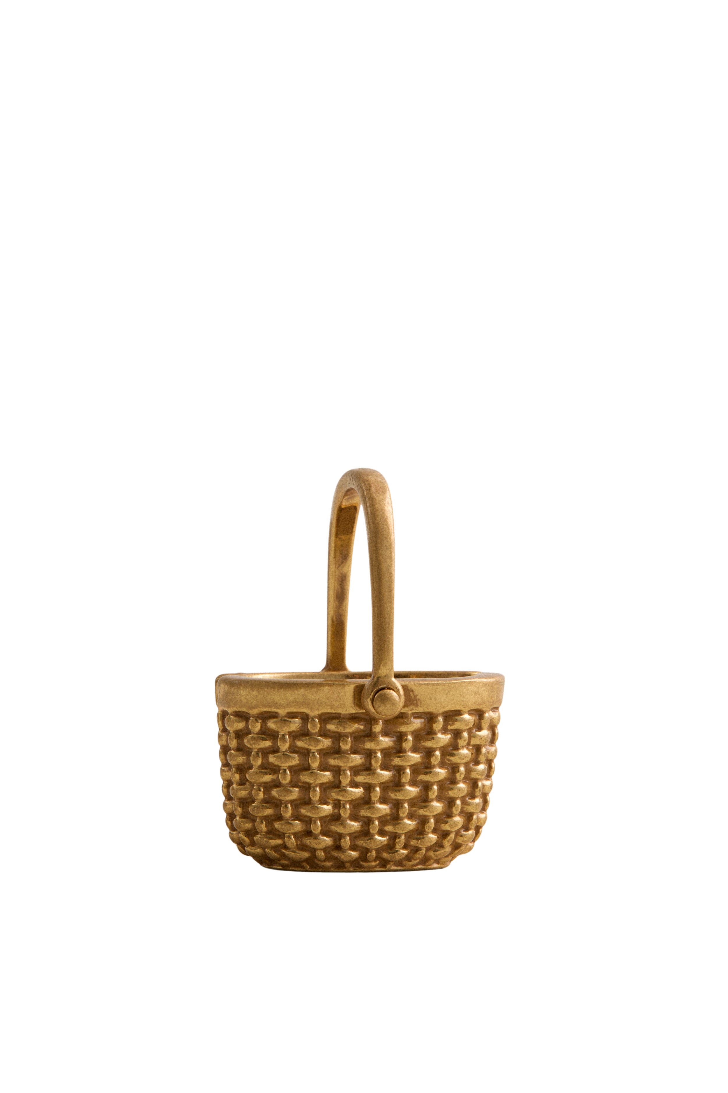 Gold Basket Place Card Holders Set of 4