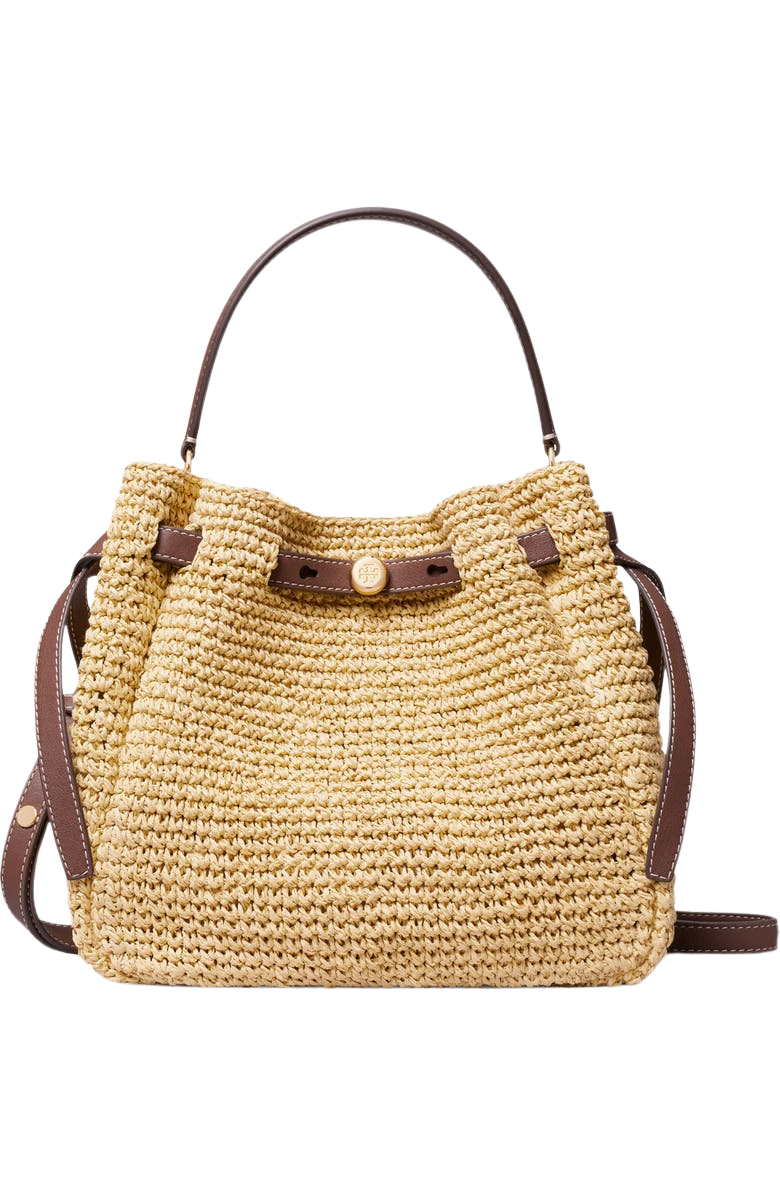 Romy Straw Bucket Bag