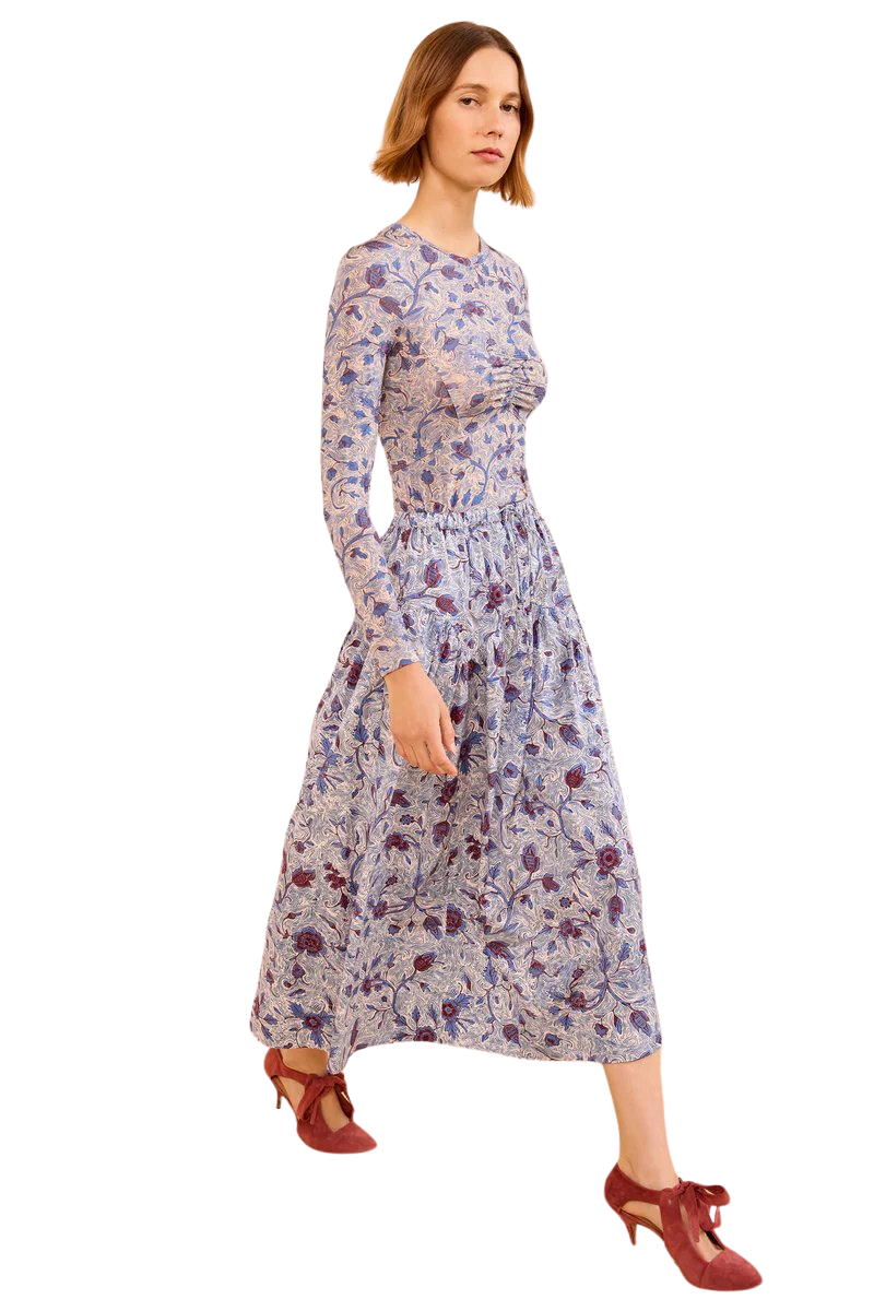 Rosen Cotton Midi Skirt