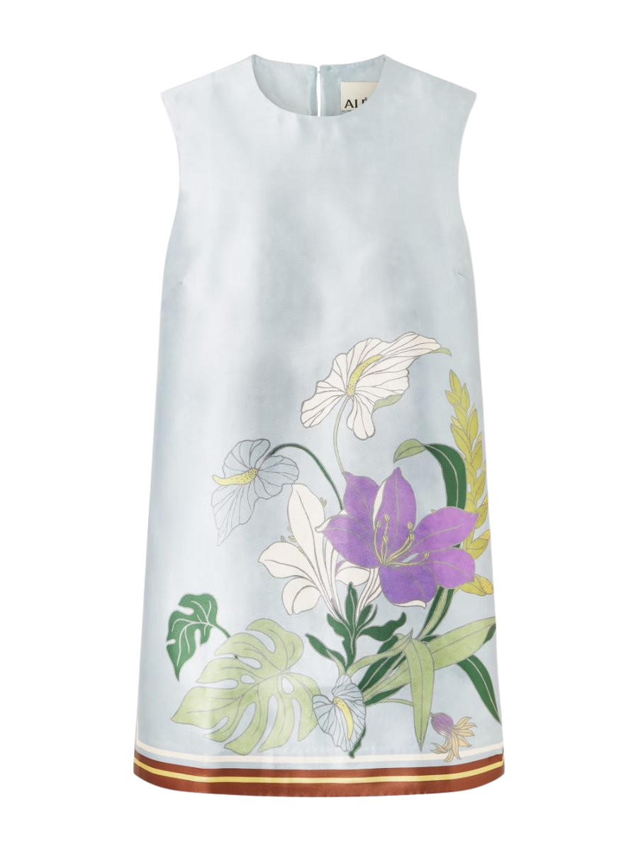 Alfie floral-print recycled taffeta mini dress