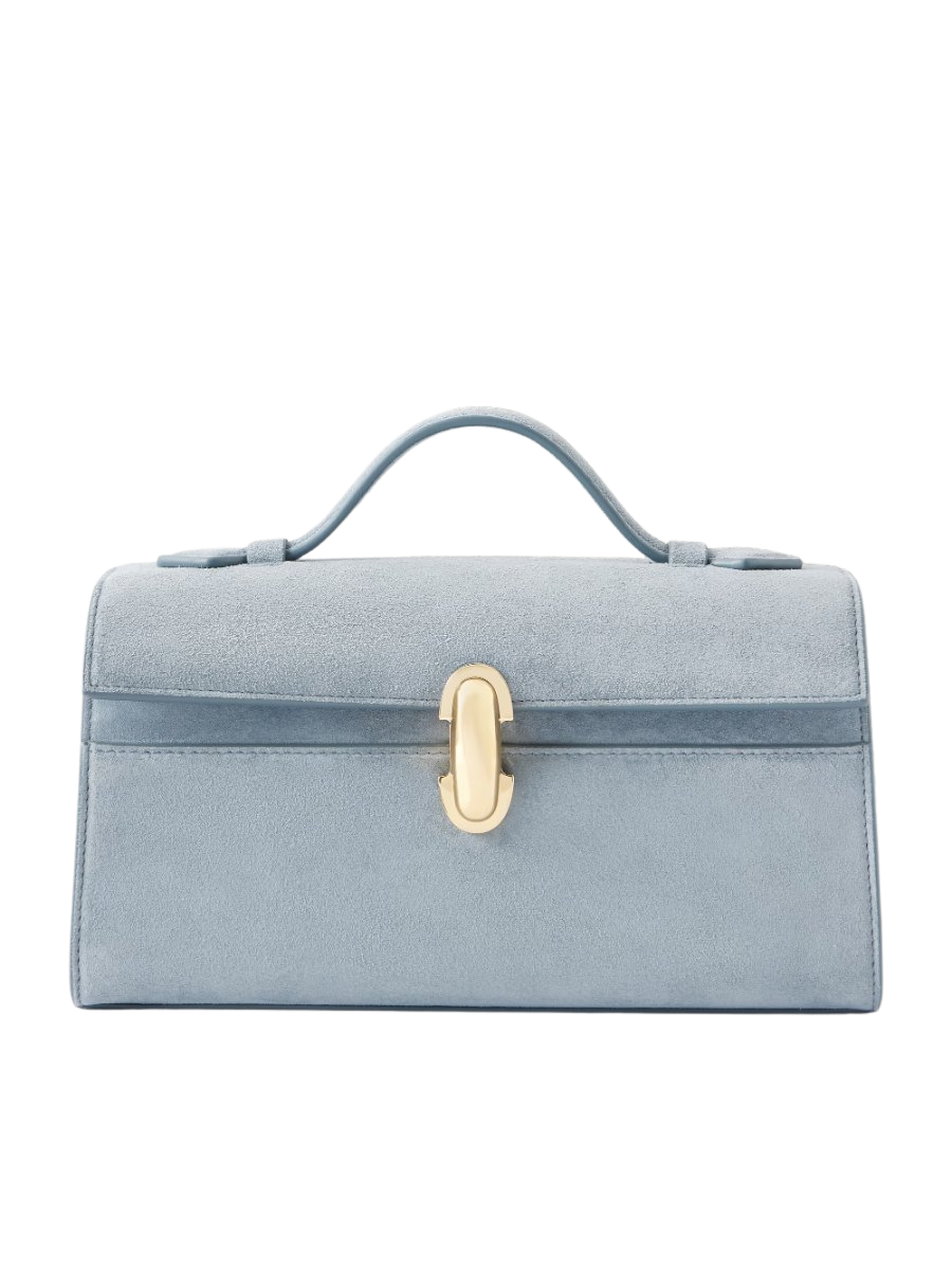 Symmetry Pochette suede tote