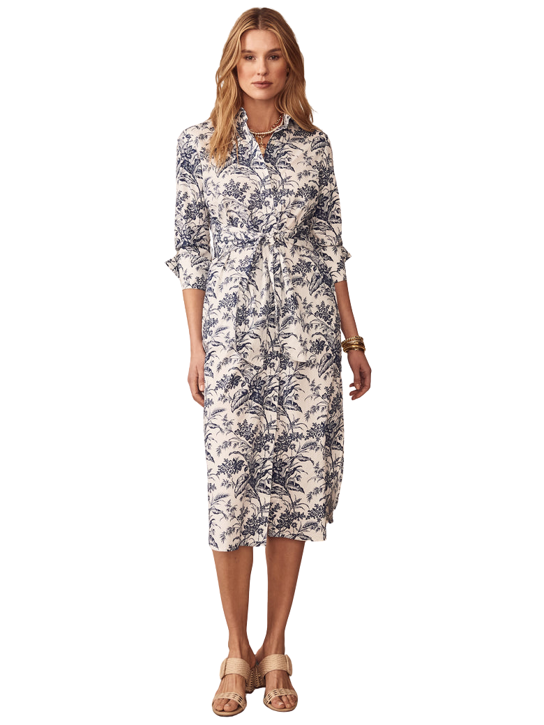 Orla Dress in Giardino Toile