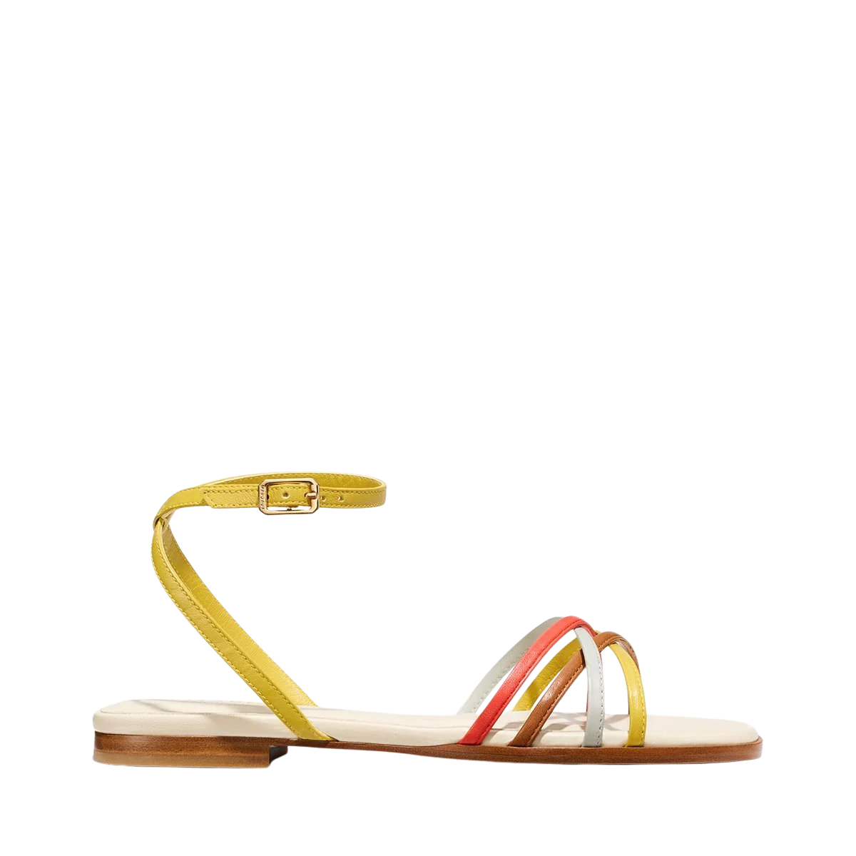 The Paros Sandal - Cotton and Multicolor Nappa