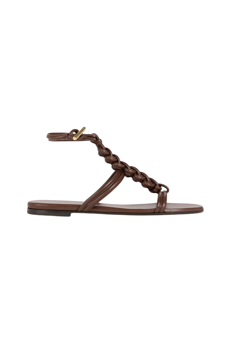 Capua braided leather sandals