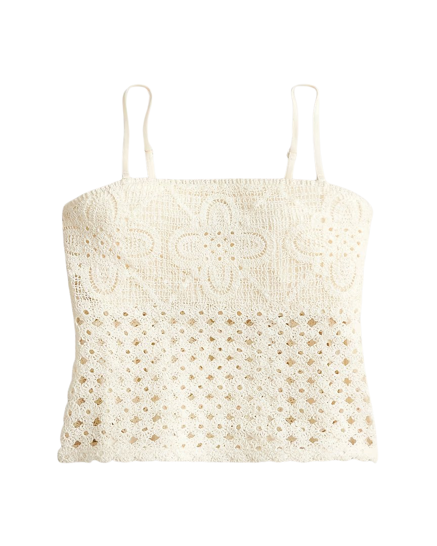 Crochet bandeau tank top